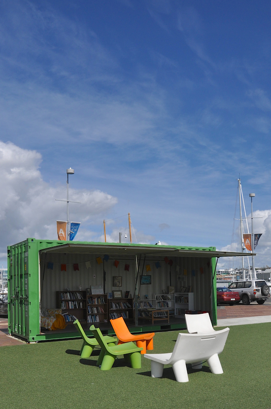 Auckland in 1 day - Container library Wynyard Quarter