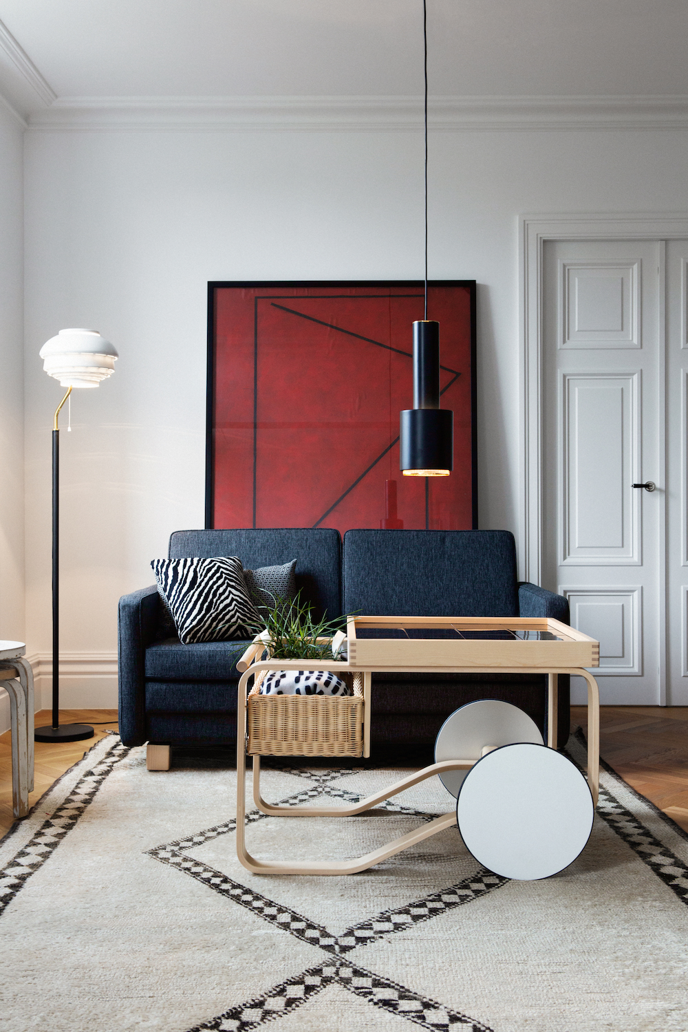 Alvar Aalto tea trolley - living room